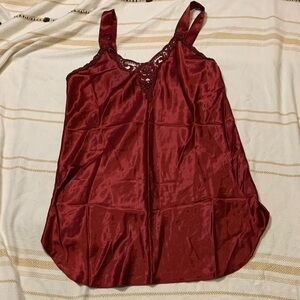 Vintage Dentelle Night Gown Slip Chemise Size Large